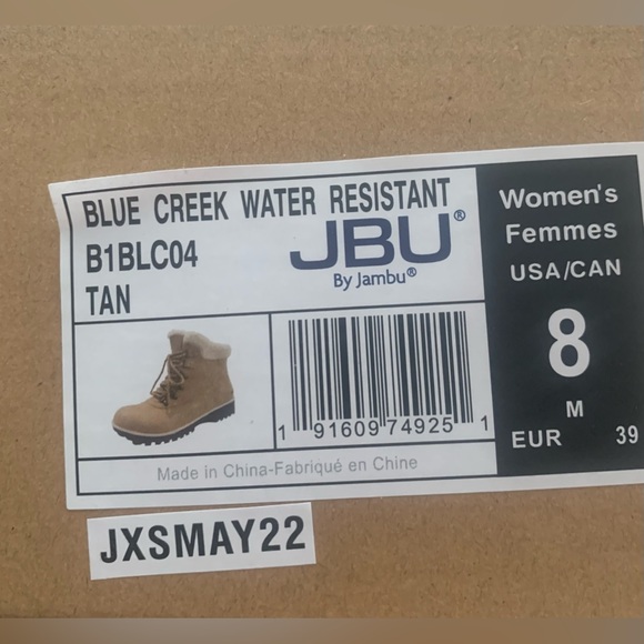JBU by Jambu Tan Weather Resistant Boots Size 8 M - Picture 11 of 11